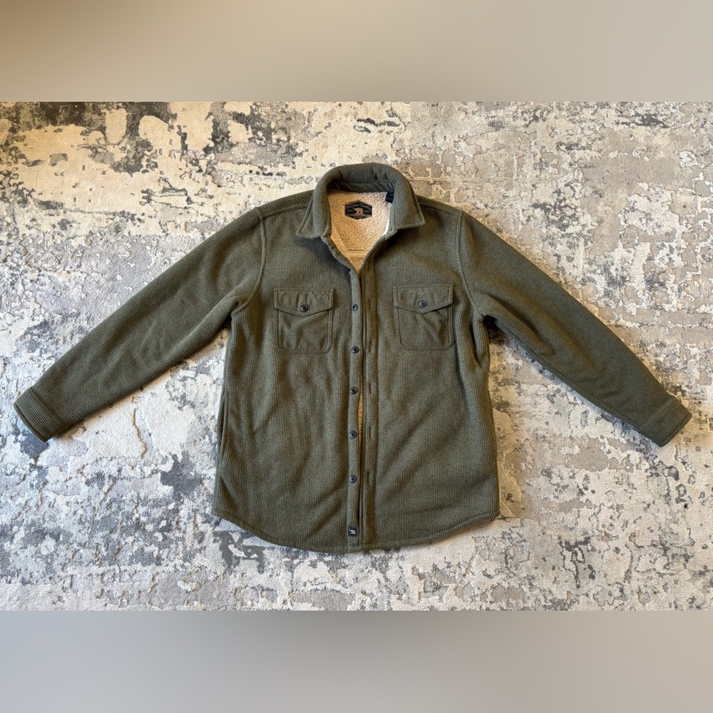 Freedom Foundry Men’s Super Plush Sherpa-Lined Shirt Jacket